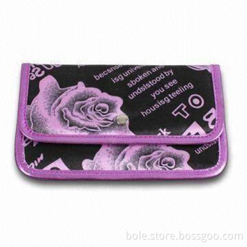 Full Printed Satin Cosmetic Bag, OEM/ODM Orders are Accepted, Can be Customized